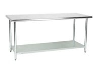 30" x 72" stainless steel commercial work table