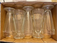 5 Vintage milkshake glasses