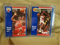 (2) Mint 1991 Fleer Michael Jordan Cards