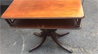 Wooden Lamp Table With Claw Feet