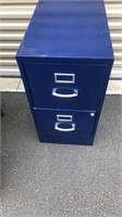 (2) Drawer Blue Metal File Cabinet
