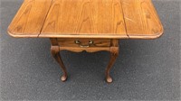 Wood Drop Side Table