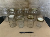(10) canning jars