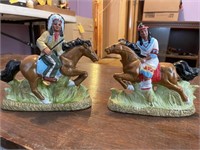 2 Native American horse & rider