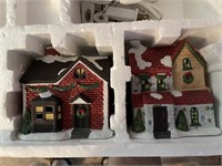 3 piece Christmas house village
