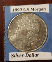 1890 US Morgan Silver Dollar