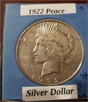 1922 Peace Silver Dollar