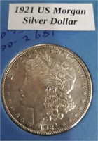 1921*S- US Morgan Silver Dollar