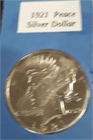 1921 US Silver Peace Dollar