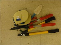 assorted gardening tools