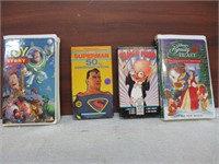 Lot of 4 VHS Children's Movies - Disney