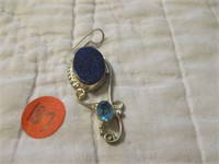 .925 Silver Pendant with Stones