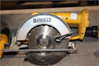 DEWALT CORDLESS SAW, 2 DRILLS, 2 CHARGERS,