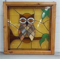 Stain Glass Hanging 'Owl'