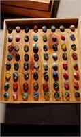 marbles and holder