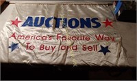 auction flag,  some damage