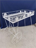 White Iron Garden Trolley