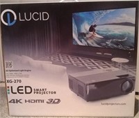 Lucid LED Smart Projector & Screen - Brand New