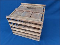 Wood Egg Crate with Lid