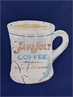 Java Jolt Coffee Sign - Metal