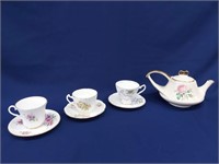 Teapot & Cups & Saucers