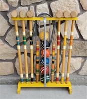 1950s South Bend Toys Lawnplay Croquet Set