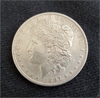 1897 US Morgan Silver Dollar Coin