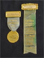WY Pioneer Medal & Ribbon 1921 State Fair Foxton
