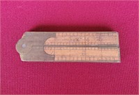 Antique Stanley 32 1/2 Folding Wooden Rule Ruler