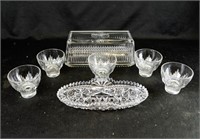 NICE HEAVY GLASS DINNER SERVING DISHES