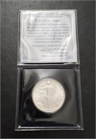 1993 American Silver Eagle 1 Troy Oz  Unc Coin