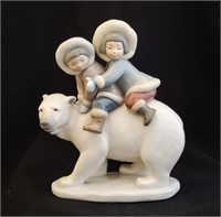 Lladro Spain 5353 Porcelain Figurine Eskimo Riders