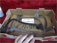 Ford model A. Clutch and brake levers.