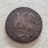 1842 Mexican 8 Reales Silver Coin