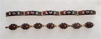 Antique Italian Mosaic Jewelry Bracelets