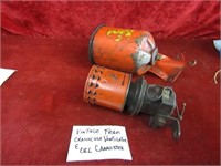 Vintage fram crankcase ventilator, oil canister.
