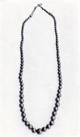 24" Hand Made Sterling Silver Bead Necklace