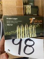 9MM LUGER BY TARAN (50 rounds)