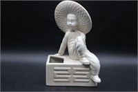 MCM Ceramic Asian Figurine Planter