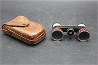 TOKO Pride 2.5x Vintage Binoculars w/ Leather Case