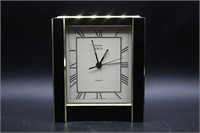 SWIZA Manhattan Black & Gold Desk Clock