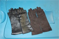 Women's vintage driving gloves. 2 sets