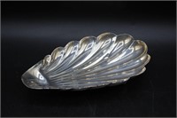 Vintage Sterling Silver Footed Shell Dish