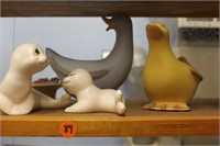 Duck party lights, seals, leaf votive from canada