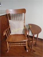 Rocking Chair and Side Table