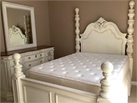 7-piece queen-size bedroom suit and mattress