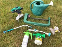 Assorted lawn and garden watering items