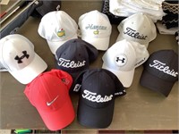 9 - assorted golf hats