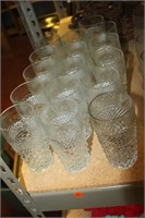 16 glass cups