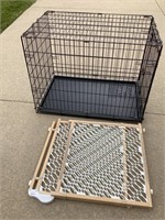 Dog cage and gate